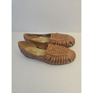 NWOB Softspots Trinidad Brown Leather  Shoes Classic Women's Size 8.5 Braided